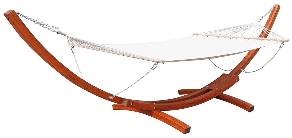 XXL Hängematte mit Holzgestell Hängeliege Hängesessel Hängeschaukel 415 cm