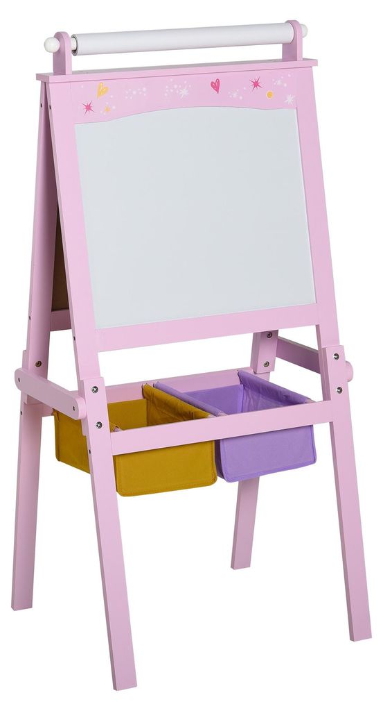 Dětský stolek HOMCOM, design 3 v 1, pro děti od 3 let, MDF, Obrázek produktu 