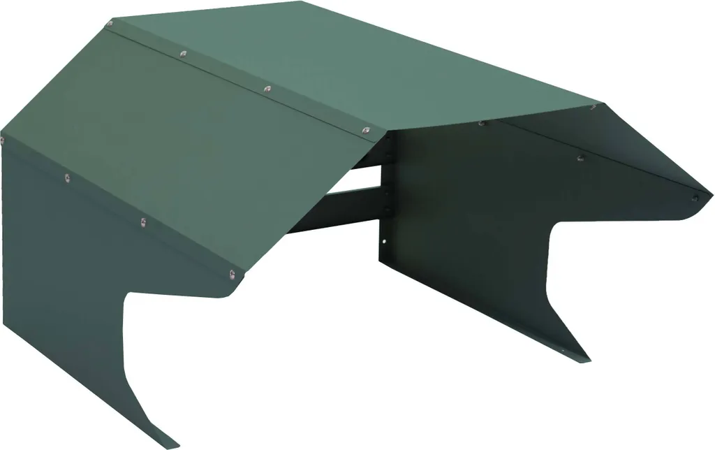 Garage per robot tosaerba HWC-L43, tettoia per tosaerba, metallo 40x59x69cm ~ verde