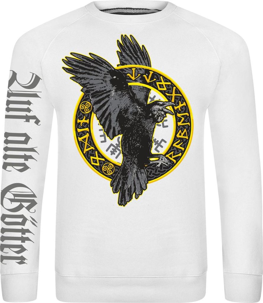 Herren Sweatshirt Odin Rabengott