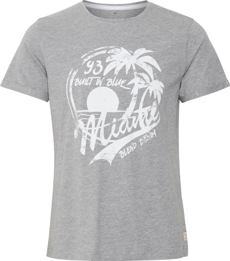BLEND BHPerry Herren T-Shirt Kurzarm Shirt mit Print und Rundhalsausschnitt