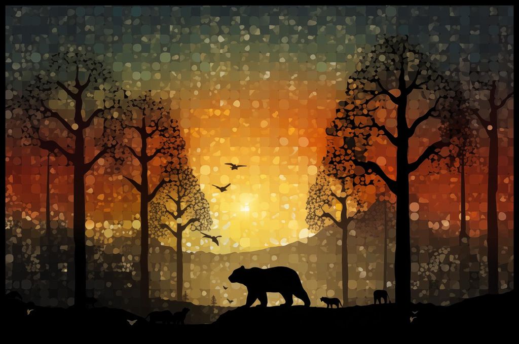 Plakat 91,5x60cm Der Westen im Wilden Wald