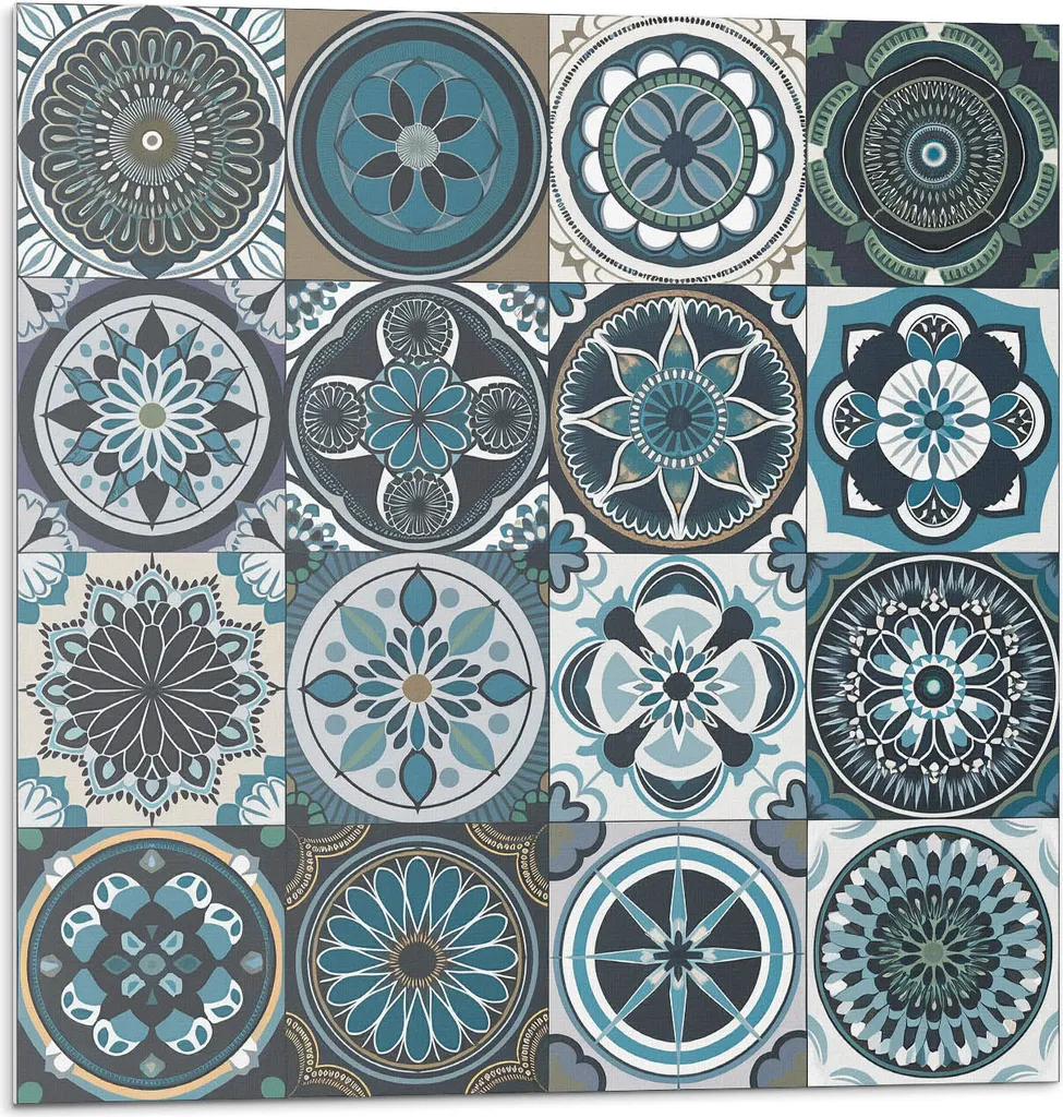 Pannelli Adesivi 3D Vinile Mosaico Scacchi - 20 Pz 20x20 cm PVC