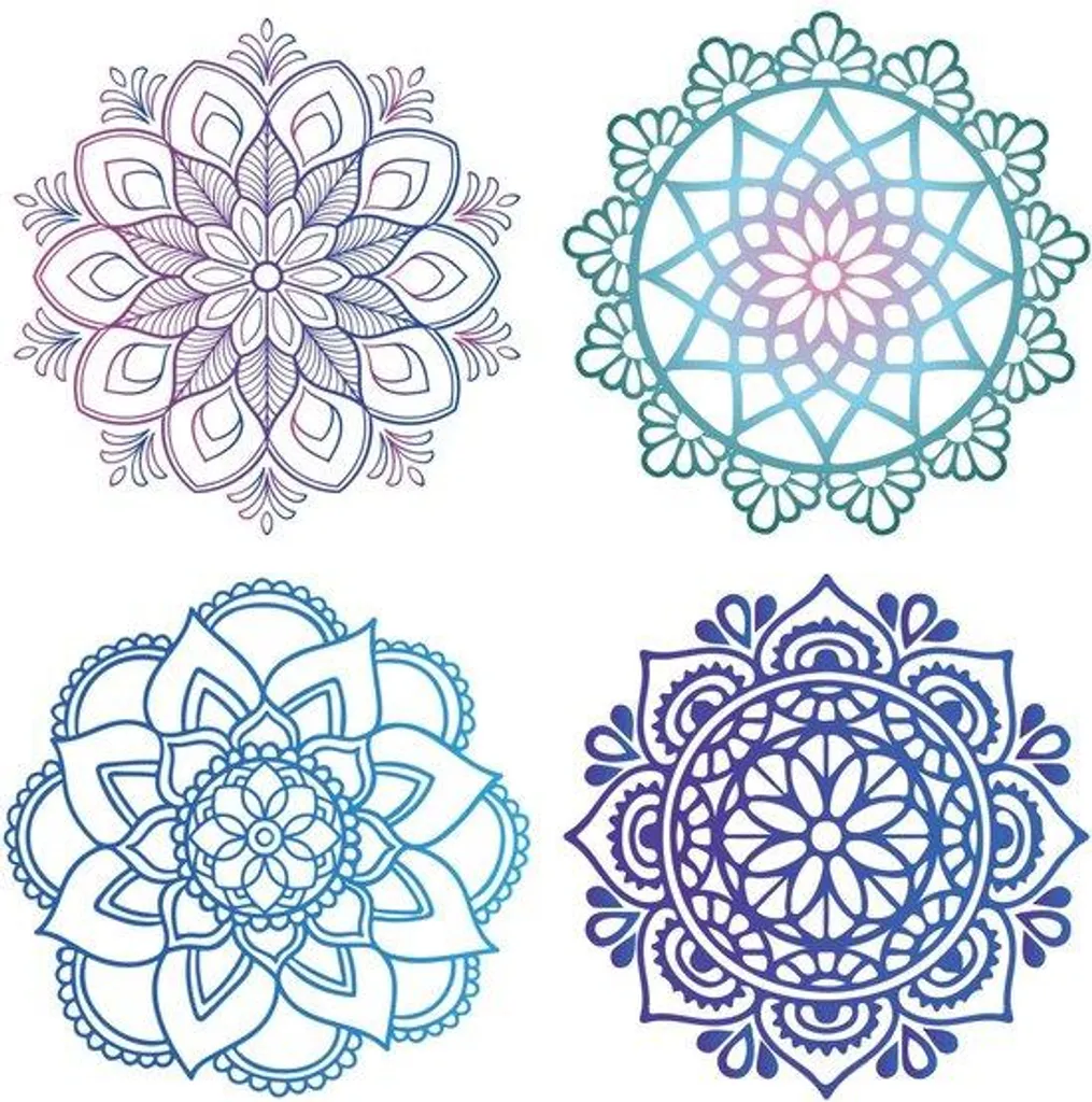 Film pour fenêtre Mandala 6,3 pouces, motif floral en vinyle imperméable