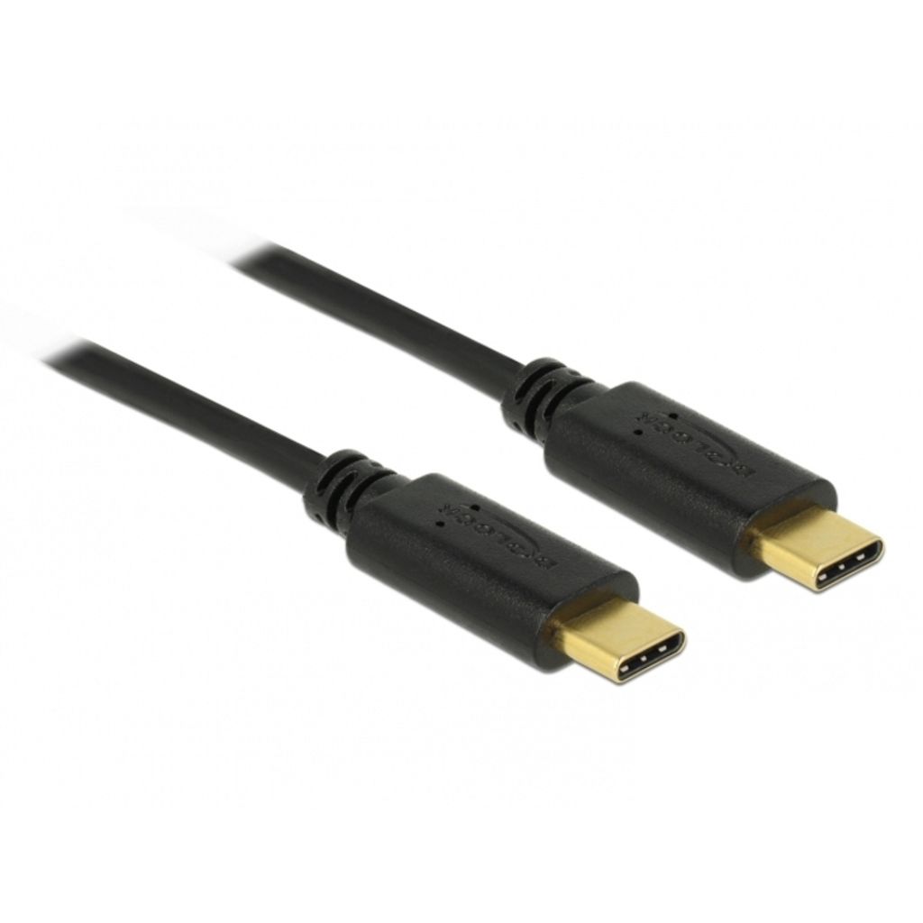 DELOCK Kabel USB 2.0 C > C 4.0m 3A schwarz