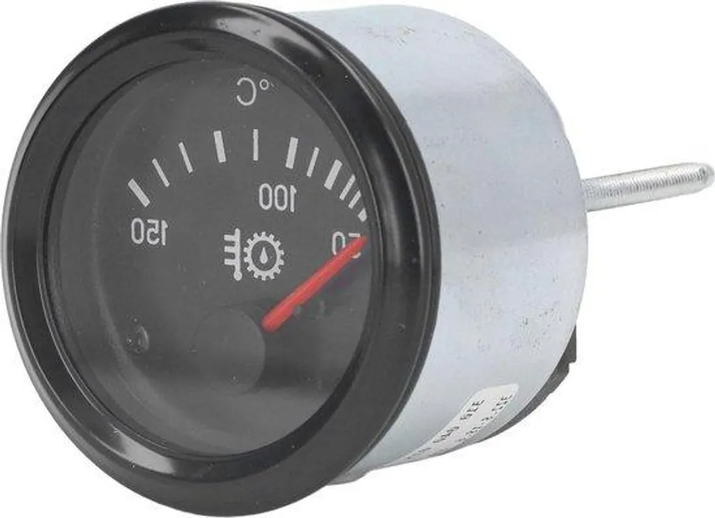Manomètre combiné 24V température et pression 52mm pour diesel