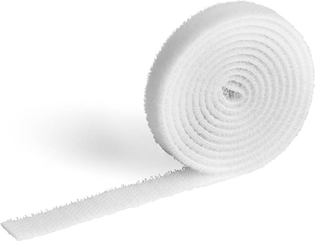 DURABLE Klett-Kabelbinder CAVOLINE GRIP 20 20 x 1.000 mm weiß