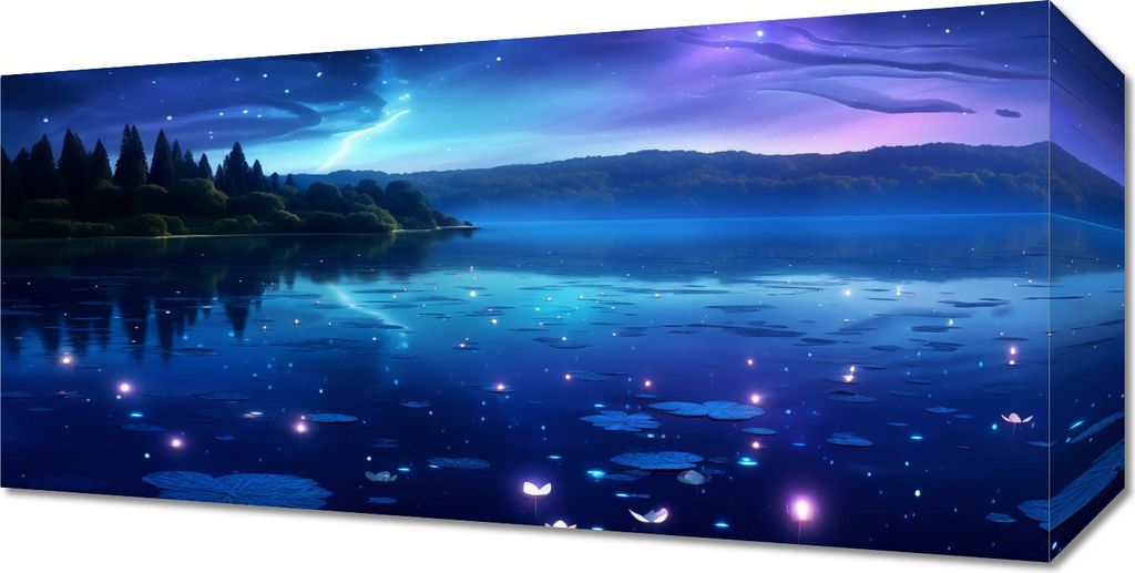 Bild 40x20cm Flüstern der Glühwürmchen