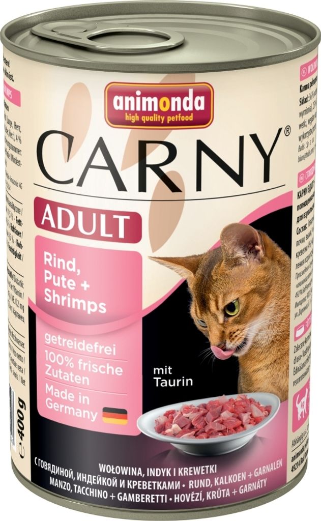 Animonda Carny Adult Rind, Pute & Shrimps 400gx6