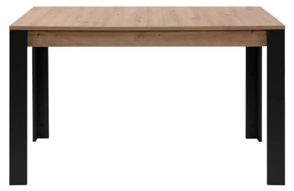 Table à manger gain de place extensible 4-6 couverts TOLOSA bois noir