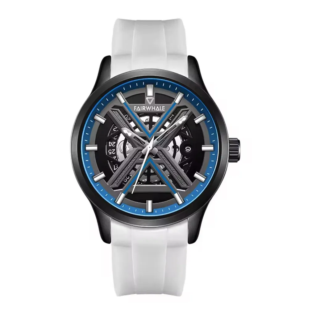 Montre automatique pour homme Mark Fairwhale 6190 au style squelette
