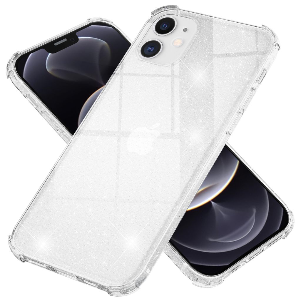 NALIA Glitzer Handy Hülle für iPhone 12 Mini, Schutz Case Produktbild 