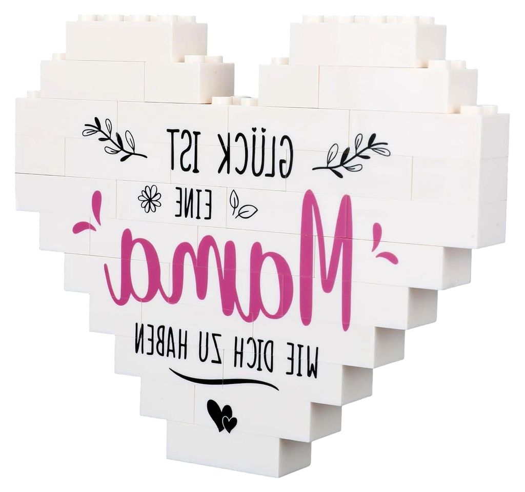 Geschenkidee Für Mama, Herzförmige Dekoration Mit Schriftzug, Geschenk Von Kindern Für Geburtstage, Jahrestage Und Den Muttertag