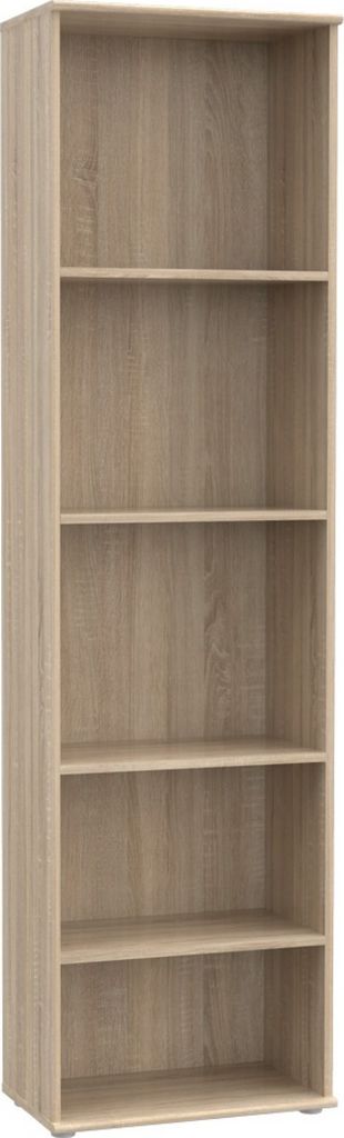Furniture24 Regal NIKO NIKR70, Standregal, Bücherregal mit 5 Einlegeboden Sonoma Eiche