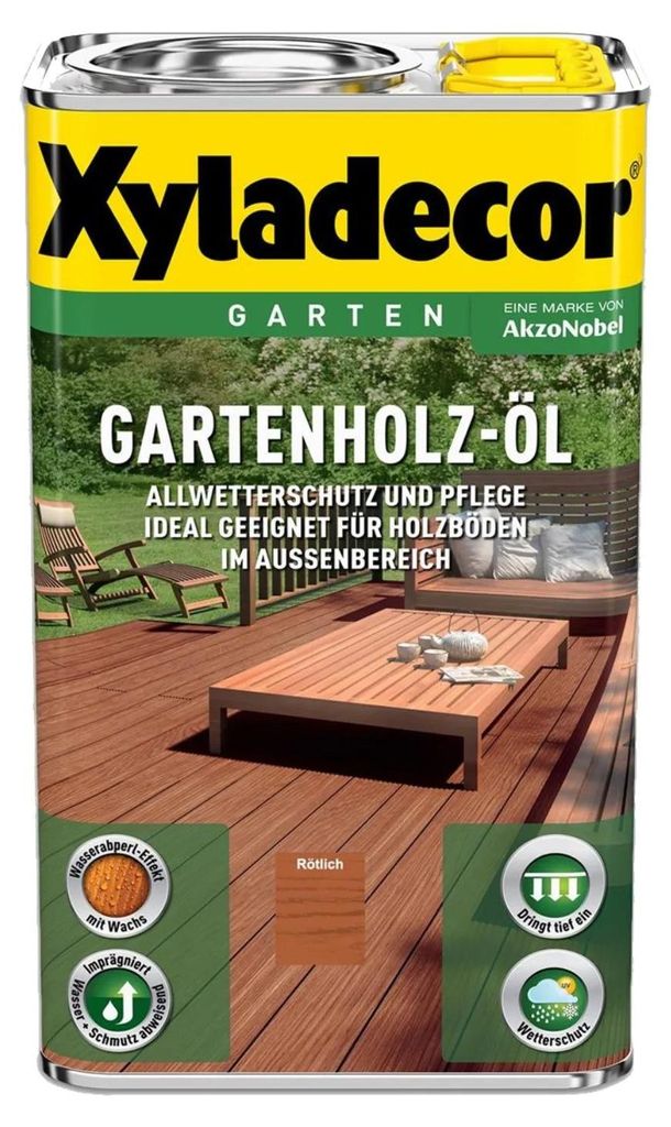 Xyladecor Gartenholz Öl 2,5 l Rötlich Außen Pflege Terrasse Produktbild 