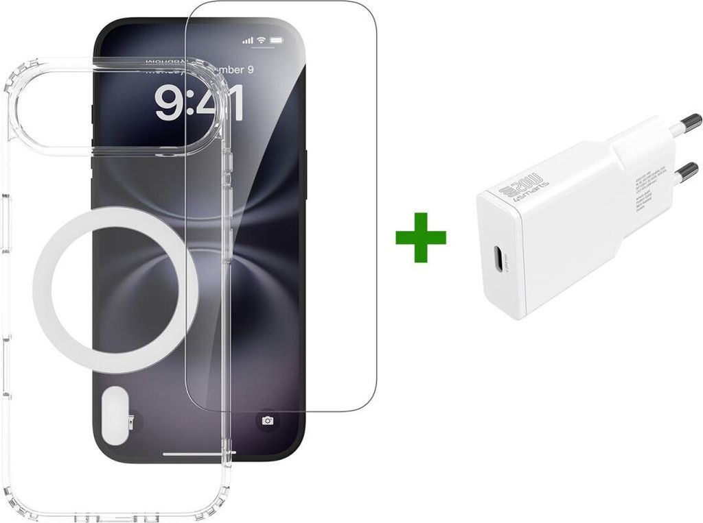 4smarts 3in1 Premium Starter Set fьr Apple iPhone Air MagSafe-kompatibel