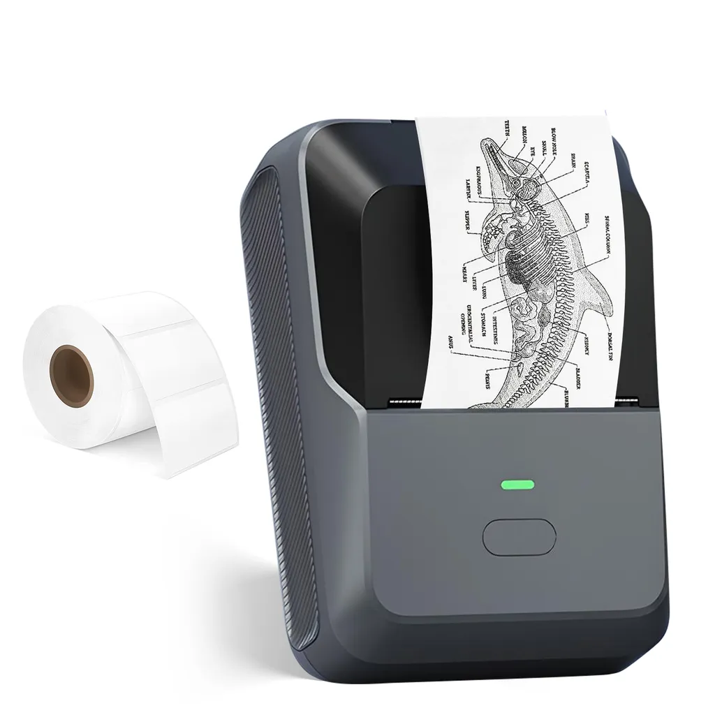 Mini Stampante Termica Bluetooth Type-C: Stampa Wireless Zero Inchiostro - 2
