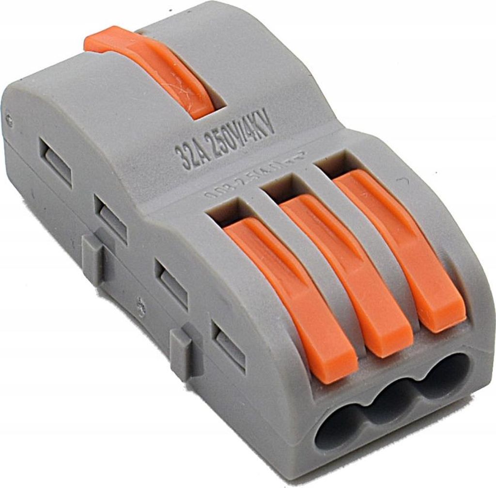 Schnellverbinder Für Kabel, Leitungen, Splitter, Elektrischer Block 1X3 0,08-4Mm2