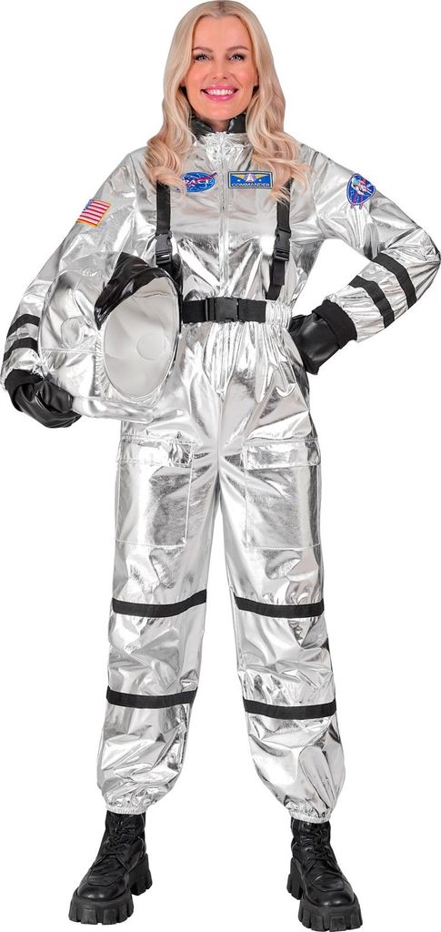 Strieborný kostým astronauta pre ženy - Cosmonaut XL - Obrázok produktu 