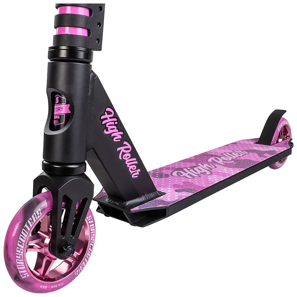 Trottinette freestyle robuste pour éviter le jeu de direction