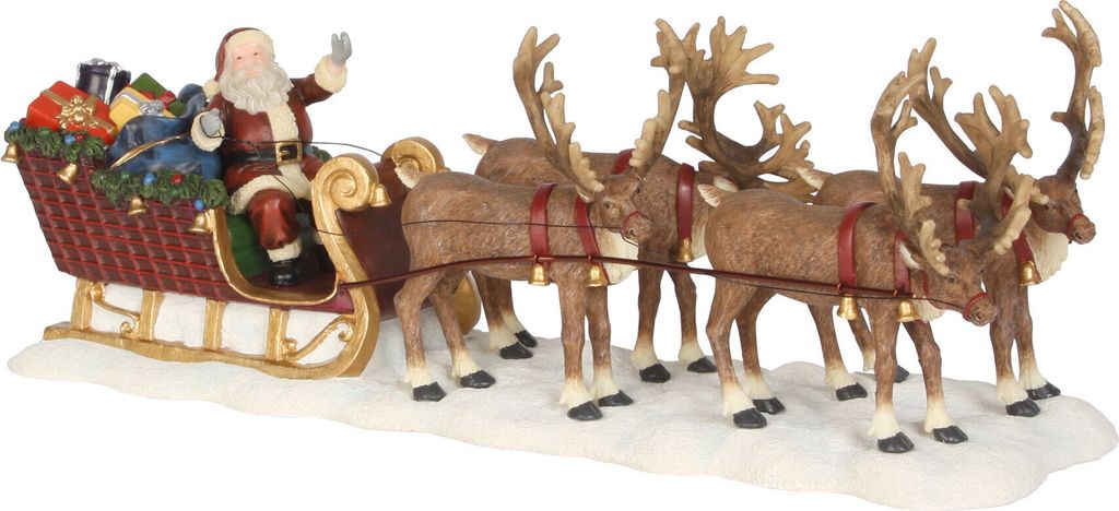 LuVille Weihnachtsdorf-Miniatur Weihnachtsmann mit seinem Produktbild 
