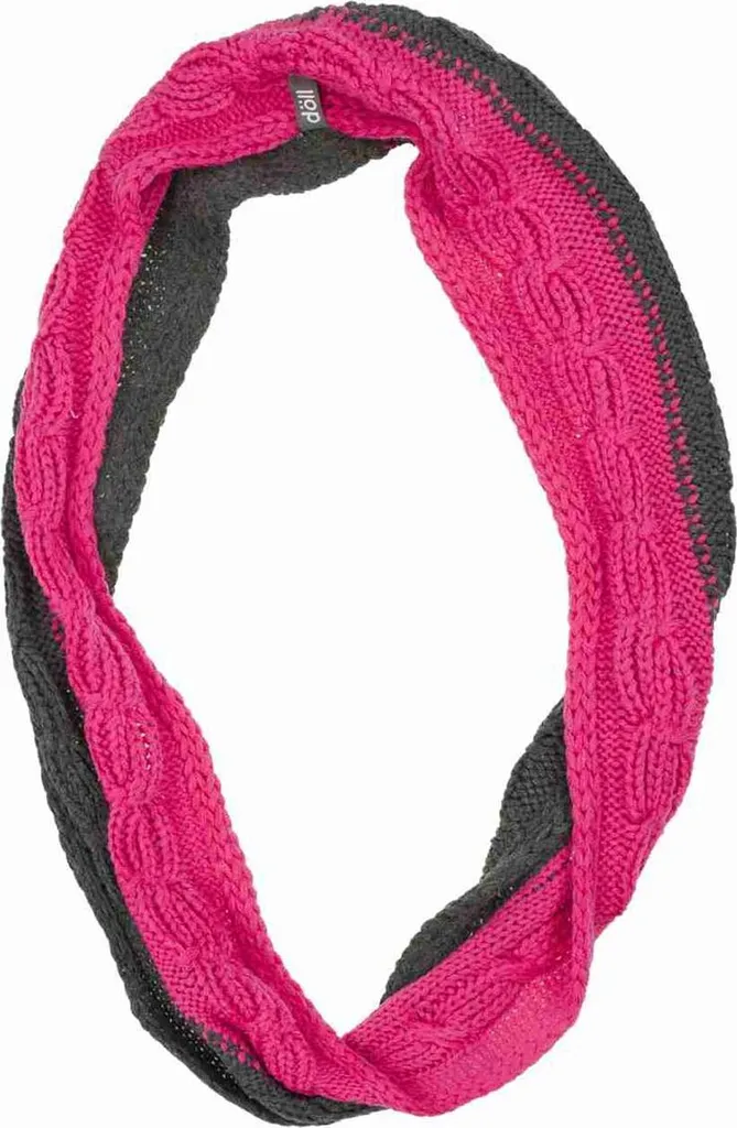 Sciarpa Bambina Döll Grigio Rosa | Caldo Cotone Öko-Tex per Inverno