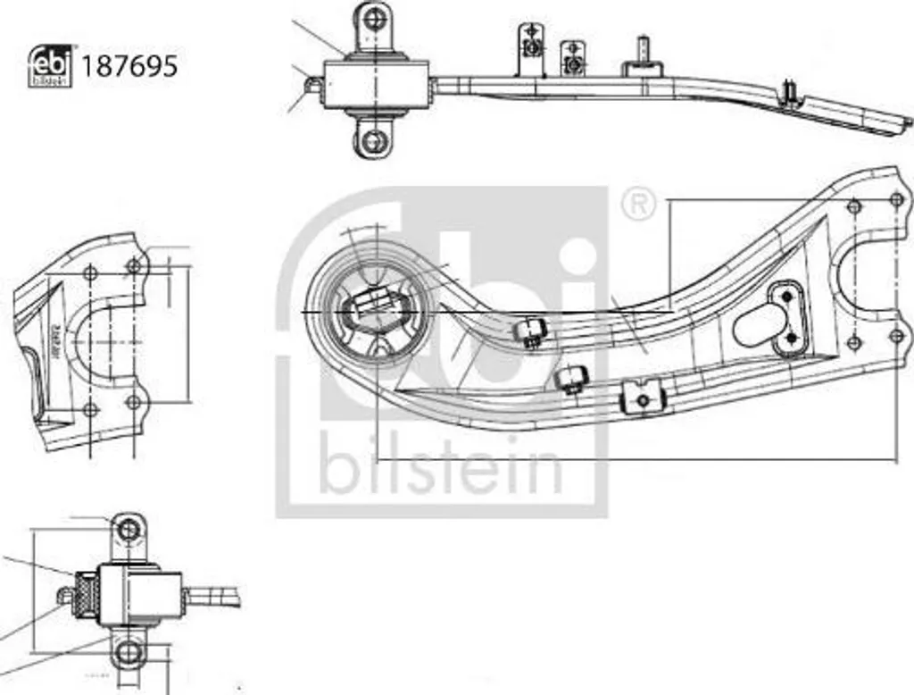 Bras de suspension FEBI 187695 : Finis les bruits et vibrations du train
