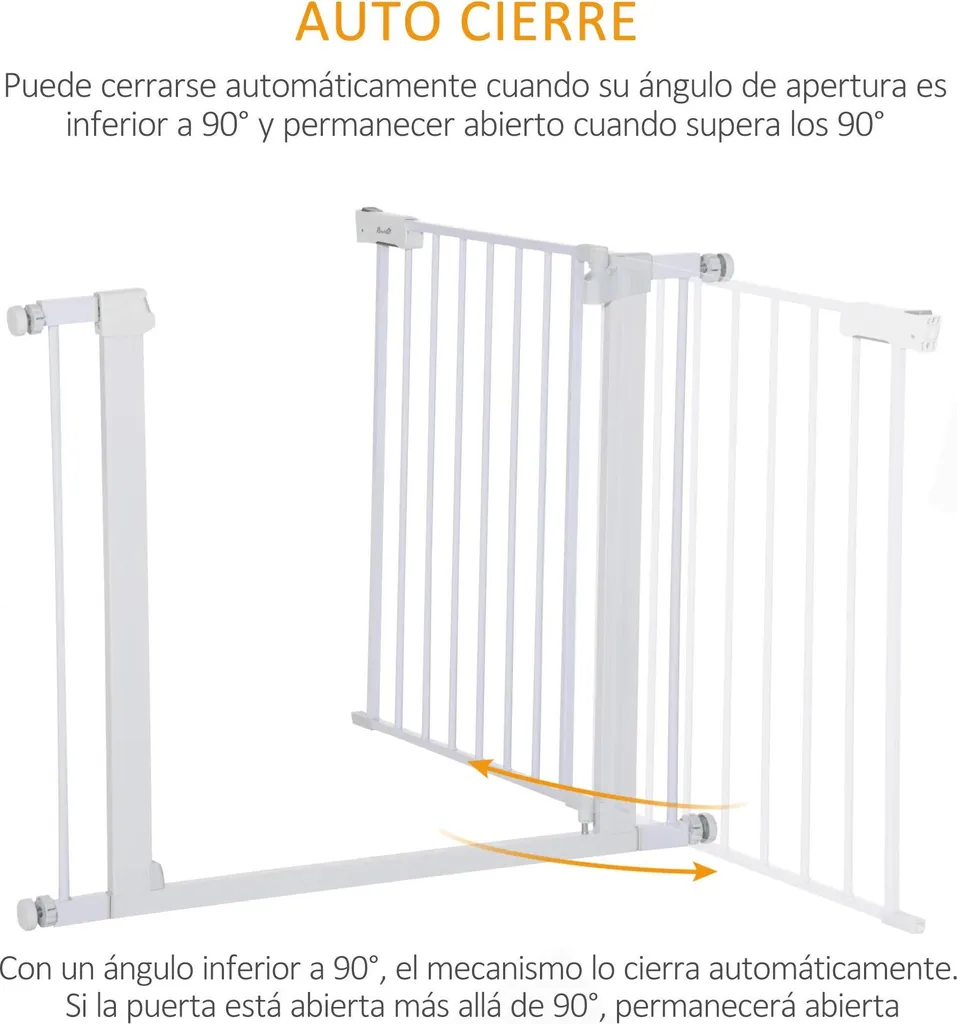 Barrière d'escalier pour animaux - Protection modulable 75-96 cm - 4