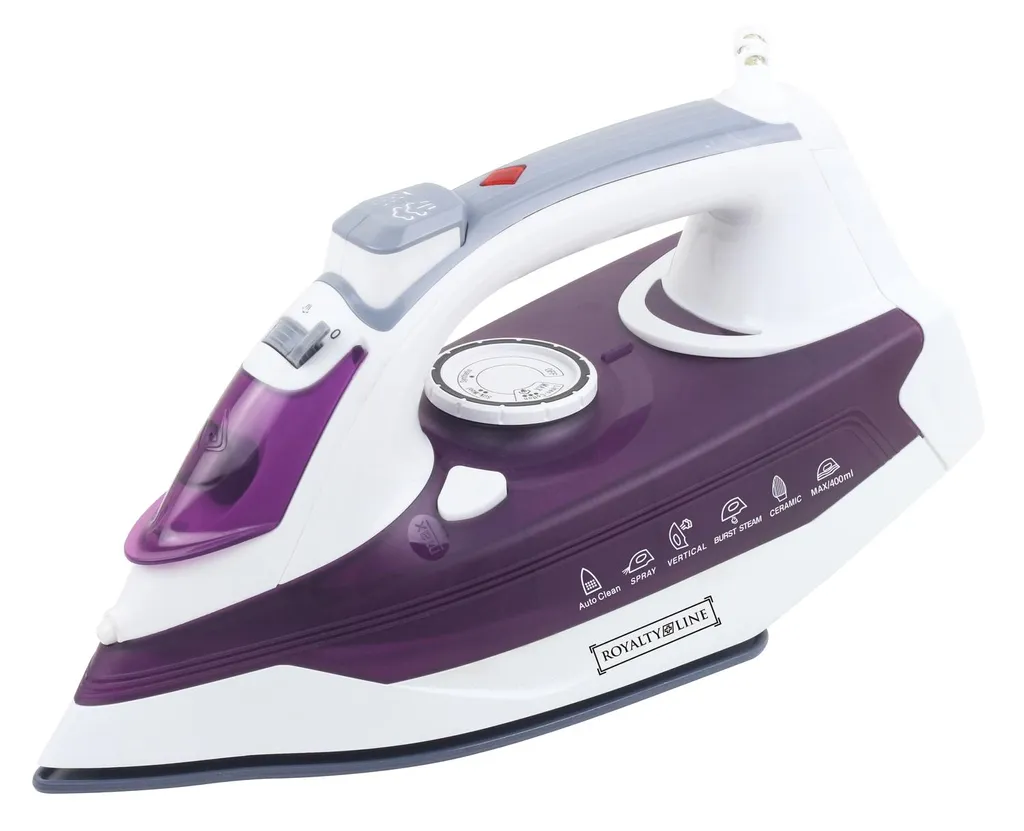 Fer à vapeur Royalty Line violet à semelle anti-adhésive et jet puissant