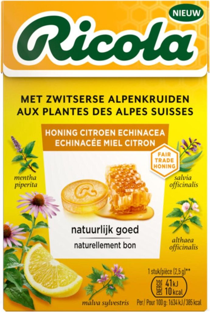Ricola Honig-Zitrone-Echinacea (20x 50gr)