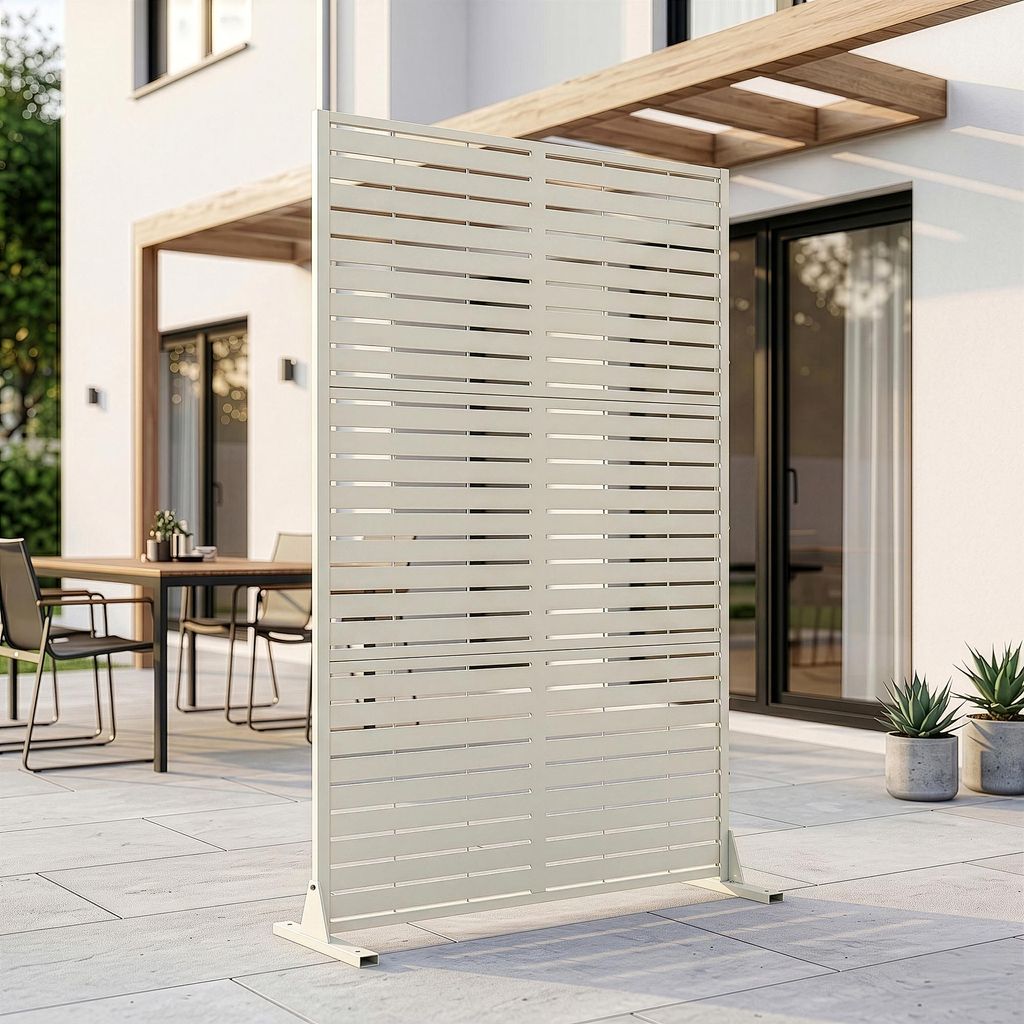 Trennwand ‘Nodepp’ verzinkter Stahl 180 x 120 cm Produktbild 