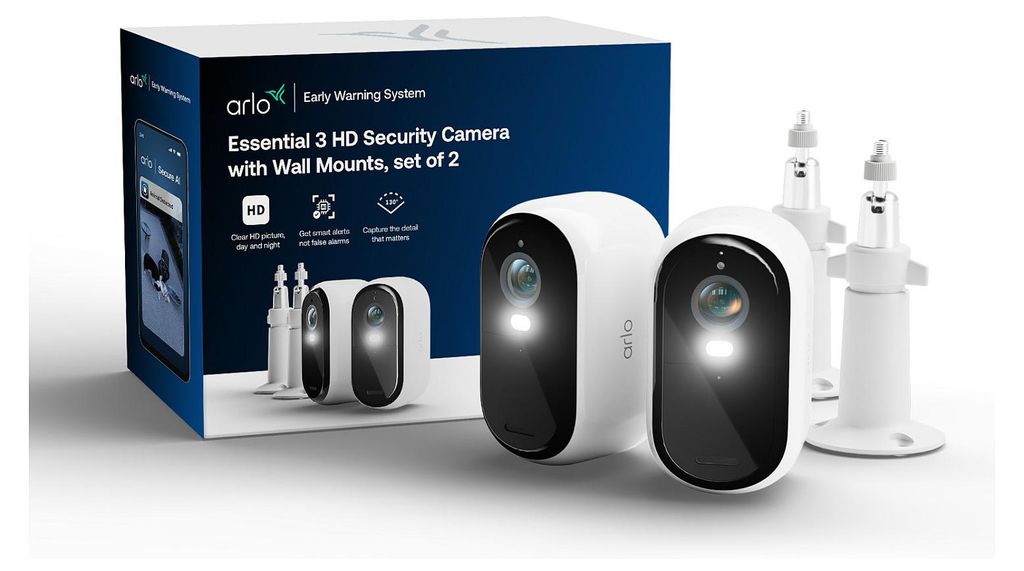 Arlo E3 Hd 2-Cams + 2X Mounts