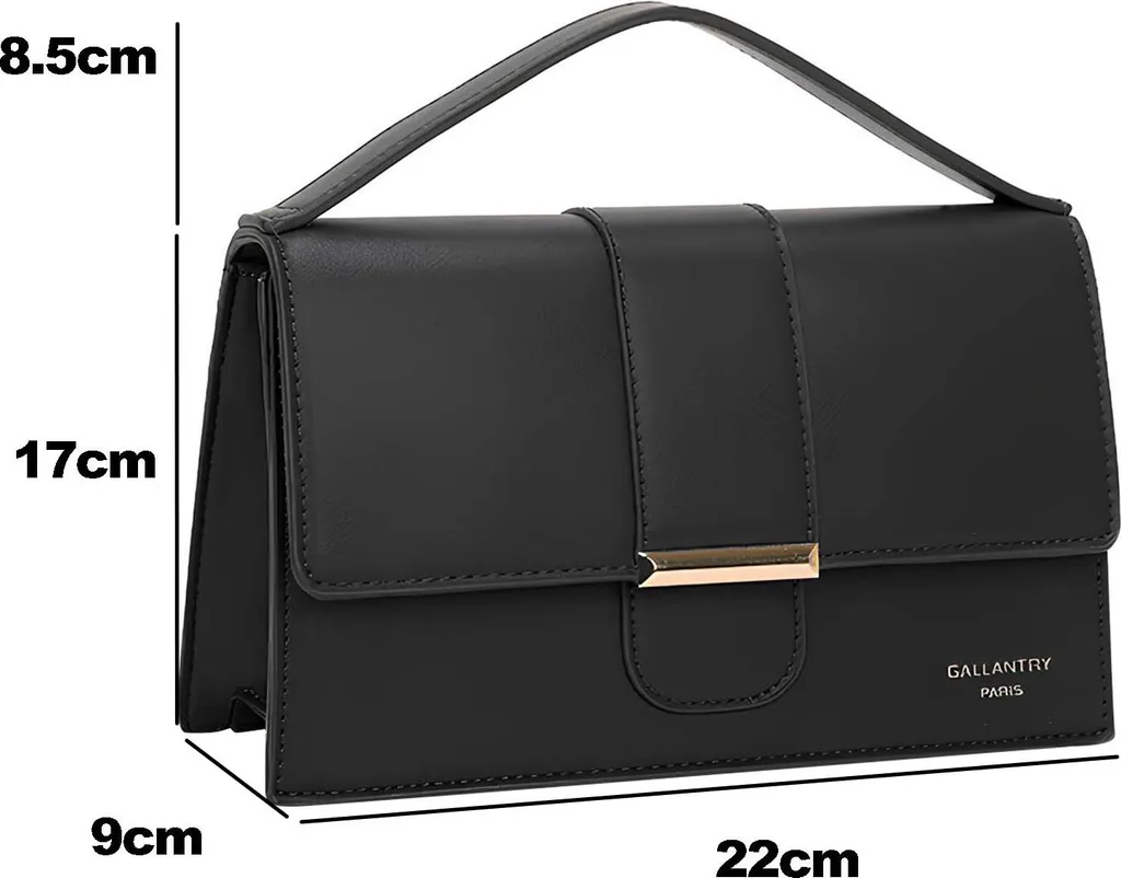 Borsa Gallantry Nera con Bottone: Capiente e Versatile per Ogni Giorno - 2