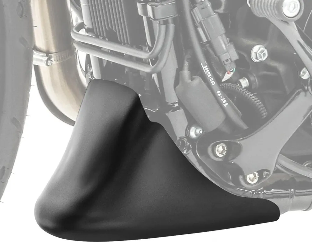 Spoiler de proue noir Sportster : protégez votre moteur Harley 04-20