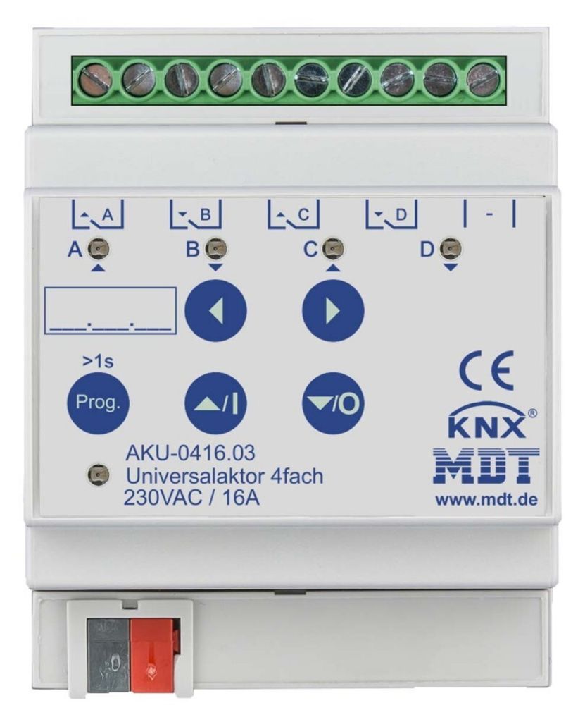 MDT KNX Schalt-/Jalousieaktor 4/2fach 16 A REG, 1 Stk.