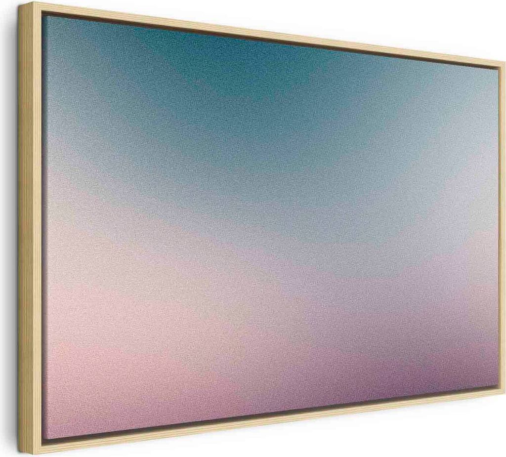 Italienischer Leinwand Leinwandbild - Nostalgic Gradient - Gradient Composition in Subdued Colors 90x60 cm Muster f-B-10158-b-a