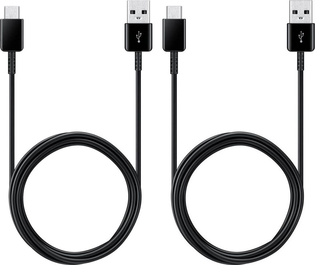 2x Schnell-Ladekabel USB-C 1.2m schwarz für Xiaomi Redmi Note 13 12S 12 11S 11 10S 10 9S 9 Pro + 5G USB A zu USB Typ C