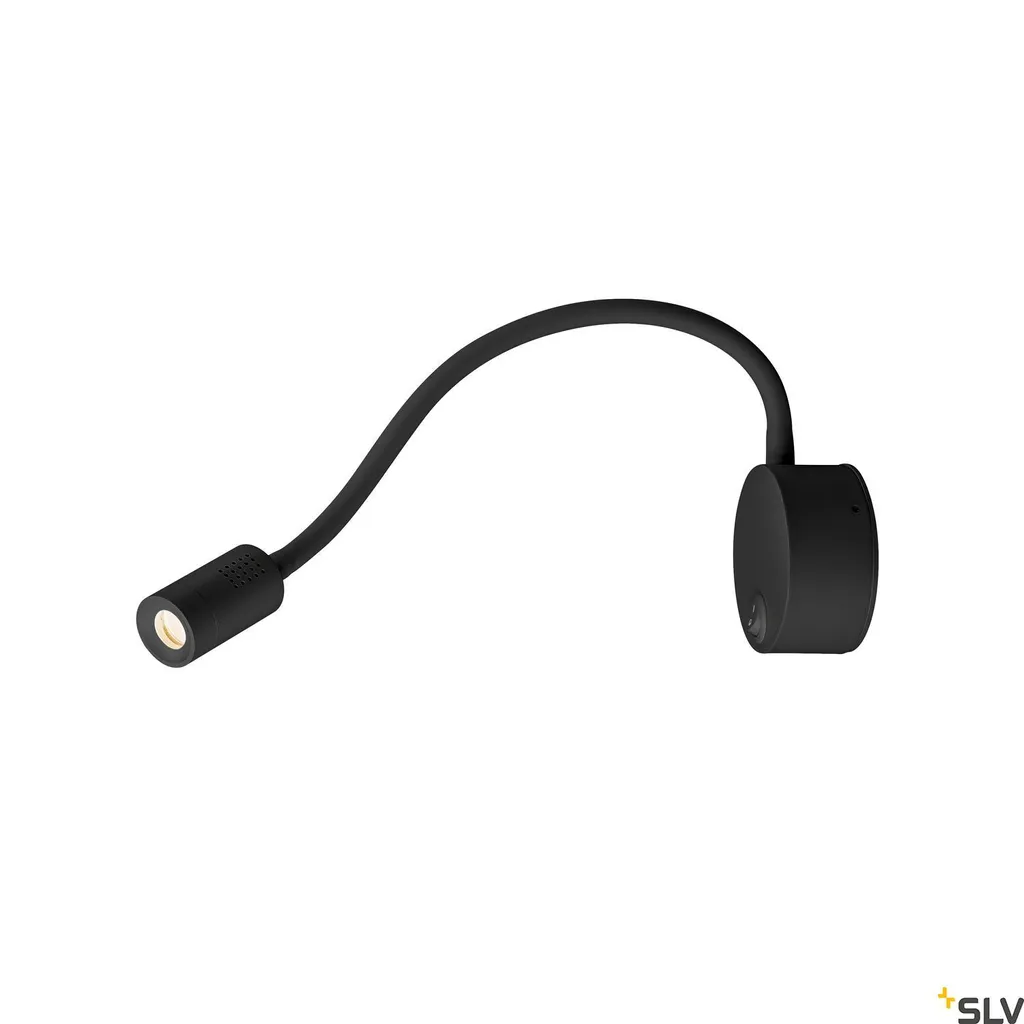 Lampe de Chevet Murale LED Noire Flexible Dio Flex Plate pour Coin Lecture