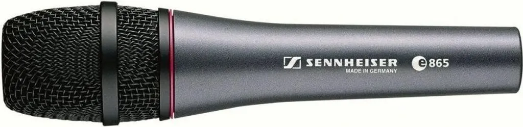 Sennheiser e 865 Micro Anti-Larsen pour une Voix Claire sur Scène Noir