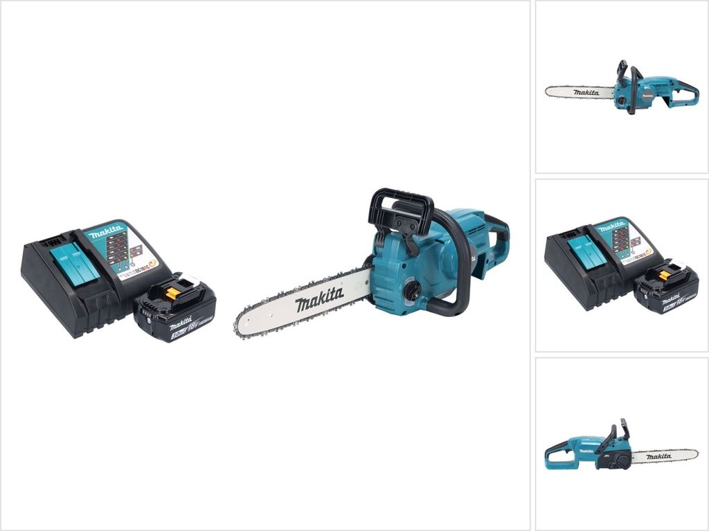 Makita DUC 357 RFX2 Akku Kettensäge 18 V 35 cm 7,7 m/s Brushless + 1x Akku 3,0 Ah + Ladegerät