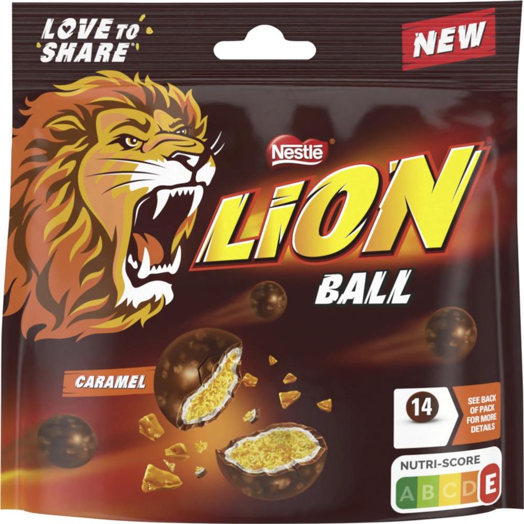 Nestle Lion Balls Caramel o smaku zbożowym i karmelowym Zdjęcie produktu 