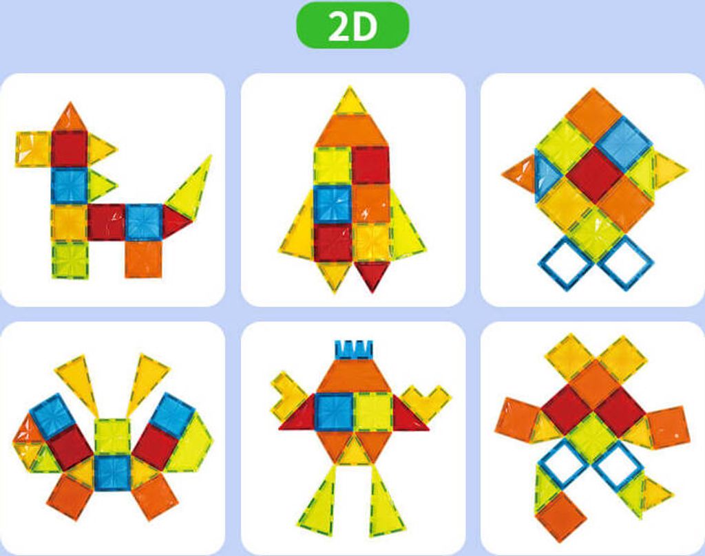 Magnetická stavebnica Diamond 115ks sada - Magnetic Tiles Obrázok produktu 6