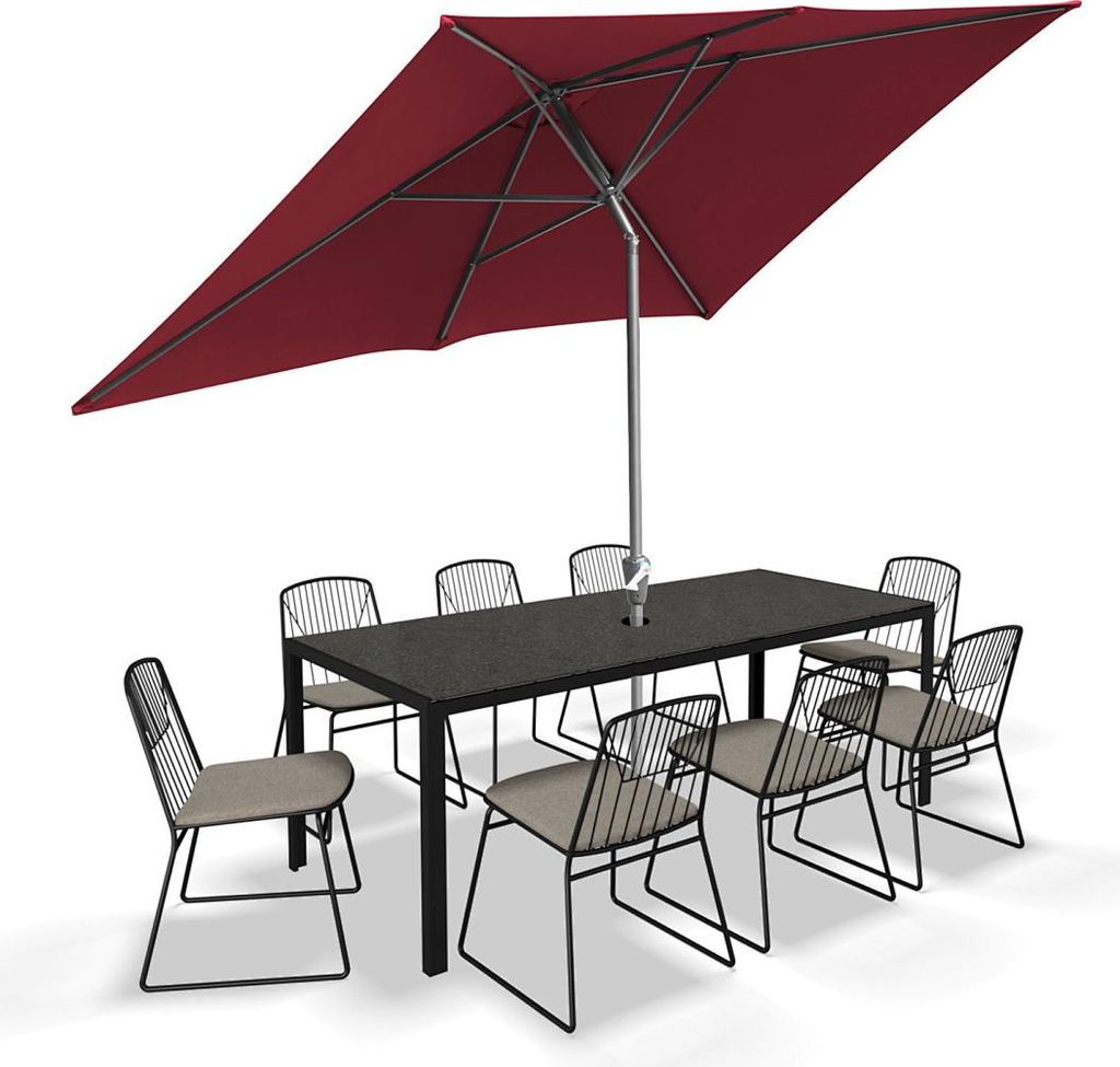 Faziango Sonnenschirm 200x300cm, Gartenschirm, knickbar, Produktbild 