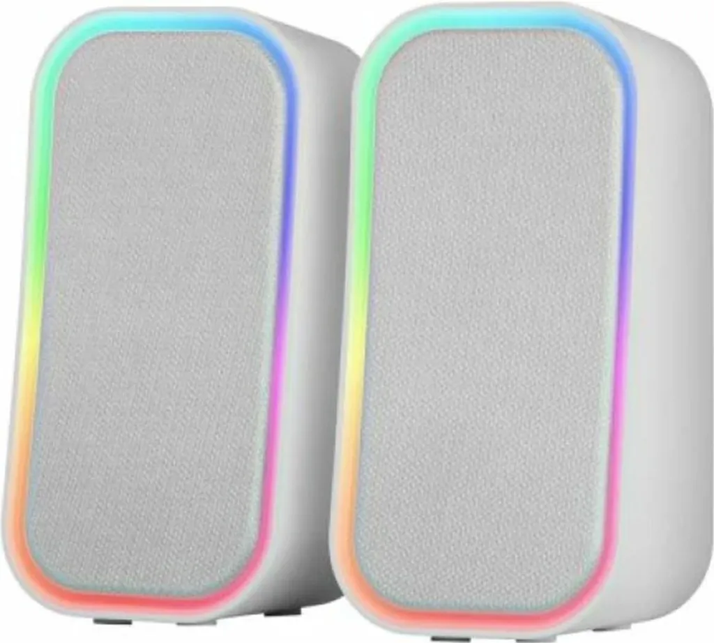 Enceintes Bluetooth Mars Gaming MS-OM 2.0 20W Blanches Design Compact - 2