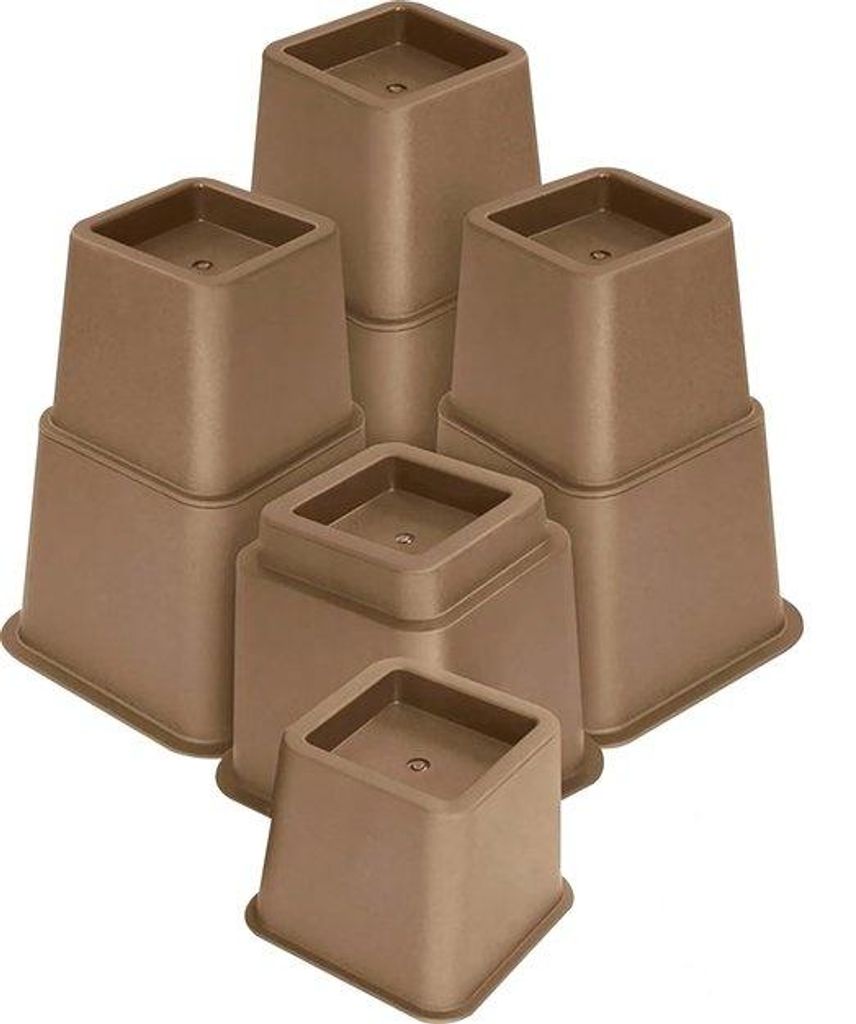 JustValue Möbelerhöher Set Braun – 8/13/20 cm – Max. 600 kg Produktbild 