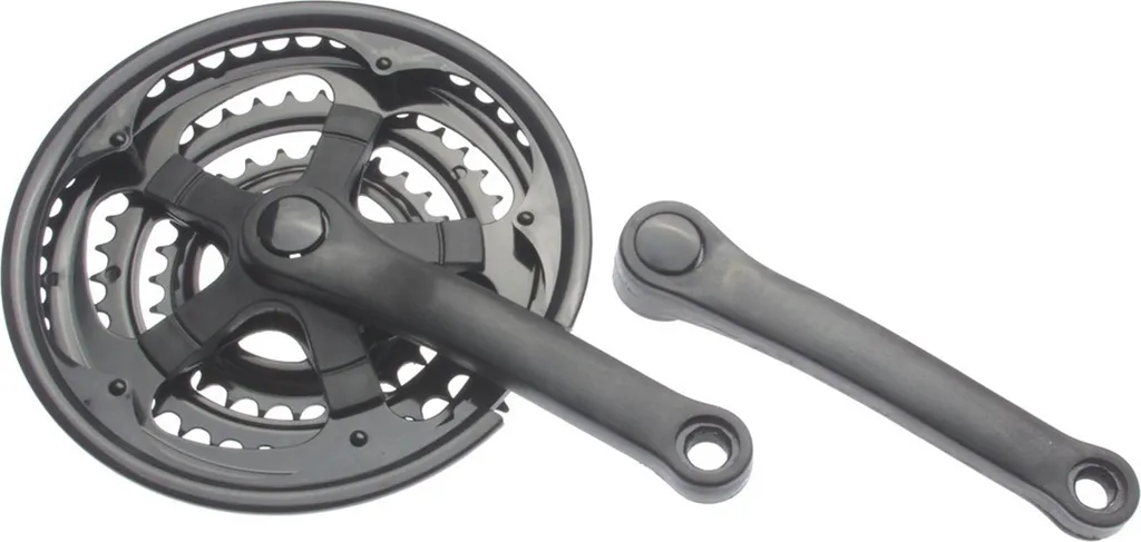 Triple plateau de vélo 150mm en acier noir 24/34/42 dents avec carter KSS