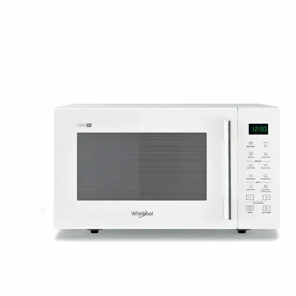 Micro-ondes Grill 25L Whirlpool MWP254W 900W Blanc Design et Rapide