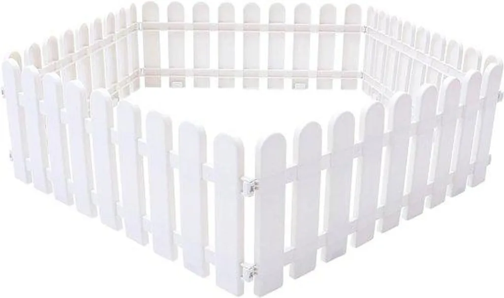 Bordurette de jardin blanche 50cm, plastique flexible et haute résistance
