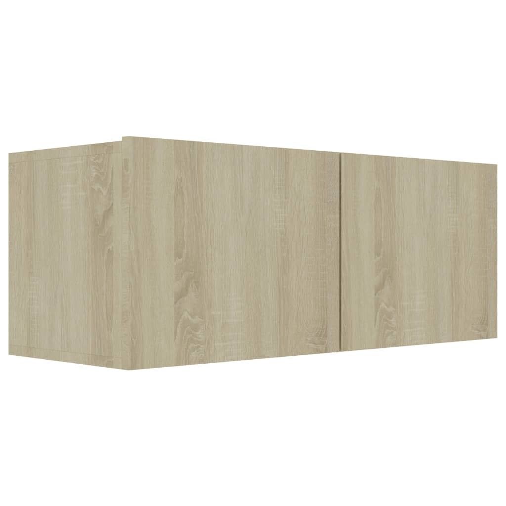 vidaXL Armoire TV Chêne Sonoma 80x30x30 cm Bois composite Image du produit 