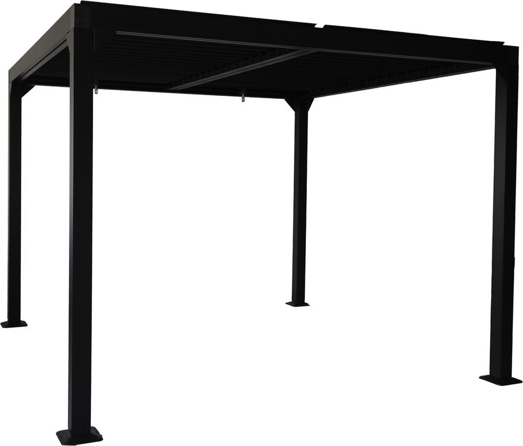 Pavillon Lamellendach Gartenzelt Gartendach Dubai II 3x3m Aluminium Neu